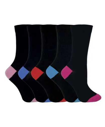Sock Snob - Womens soft top cotton rich socks in a multipack - Red