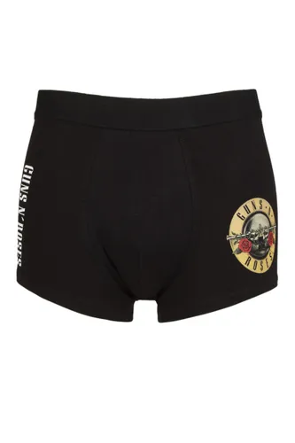 SOCKSHOP Music Collection 1 Pack Guns N Roses Boxer Shorts Black Small