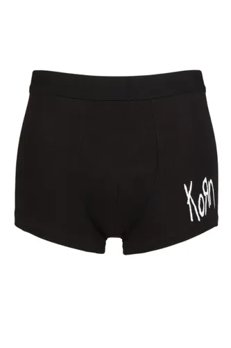 SOCKSHOP Music Collection 1 Pack Korn Boxer Shorts Black Small