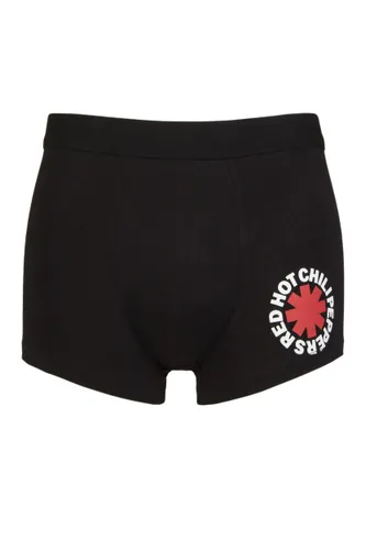 SOCKSHOP Music Collection 1 Pack Red Hot Chili Peppers Boxer Shorts Black Small