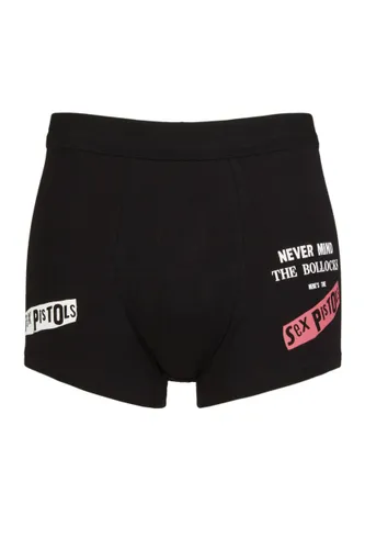 SOCKSHOP Music Collection 1 Pack The Sex Pistols Boxer Shorts Black Small