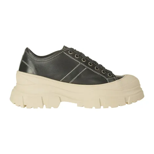 Sofie D'hoore , Chunky Leather Sneakers for Fashion-Forward Women ,Black female, Sizes: