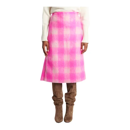 Sofie D'hoore , Fuchsia Mohair Skirt ,Pink female, Sizes:
