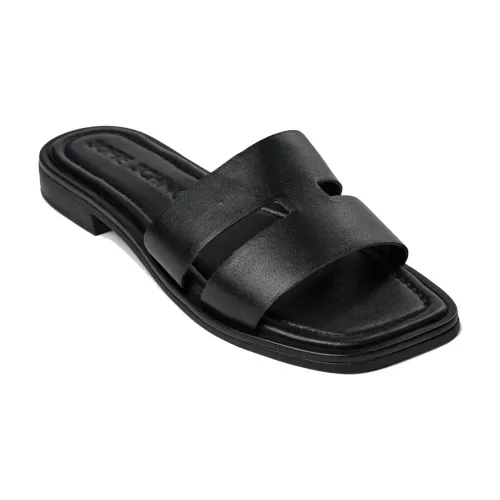 Sofie Schnoor , Black Slip-On Sandals Leather Quality ,Black female, Sizes: