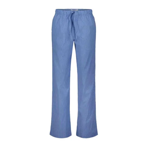 Sofie Schnoor , Blue Striped Pants with Elastic Waistband ,Blue female, Sizes: