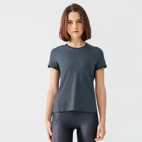 Soft And Breathable Women's Running T-shirt - Dark Grey