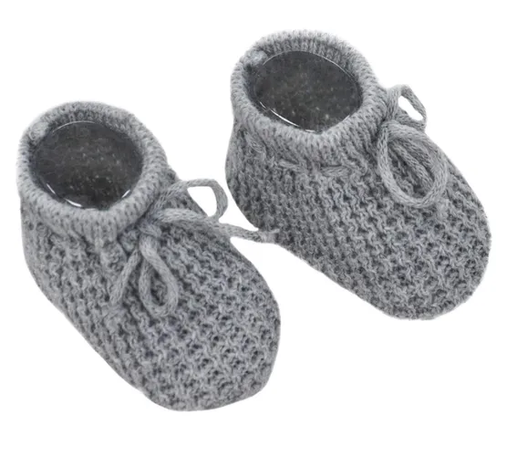 Soft Touch Newborn Baby Boys Girls Mesh Booties Knitted
