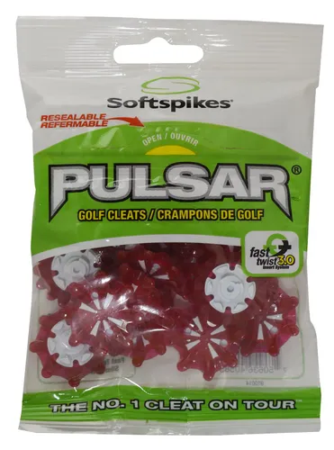 SOFTSPIKES Golf Spikes Pulsar Fast Twist 3.0 Red Golf Spikes