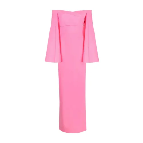 Solace London , Eliana Maxi Dress ,Pink female, Sizes: