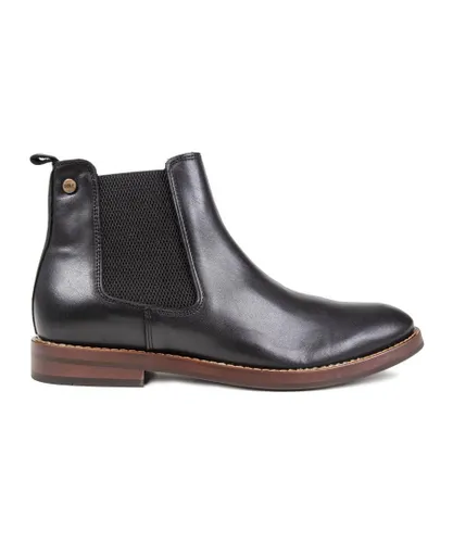 Sole Mens Agnew Chelsea Boots - Black Leather