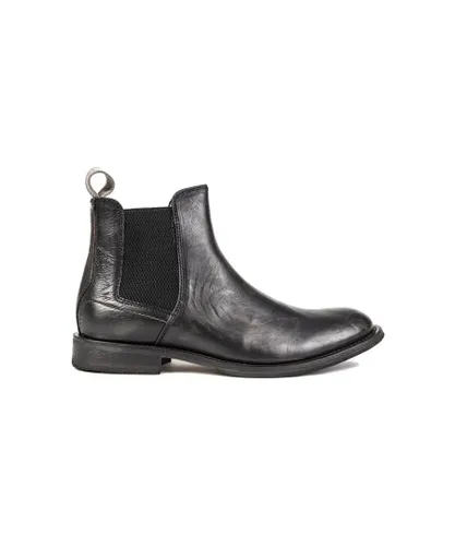 Sole Mens Crafted Awl Chelsea Boots - Black