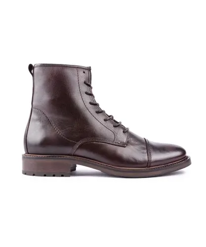 Sole Mens Vidal Ankle Boots - Brown Leather