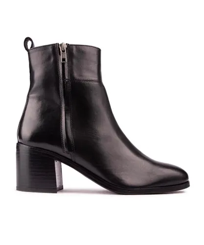 Sole Womens Greer Zip Boots - Black
