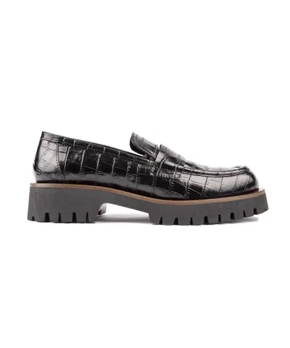 Sole Womens Made In Italy Parma Shoes - Black Leather