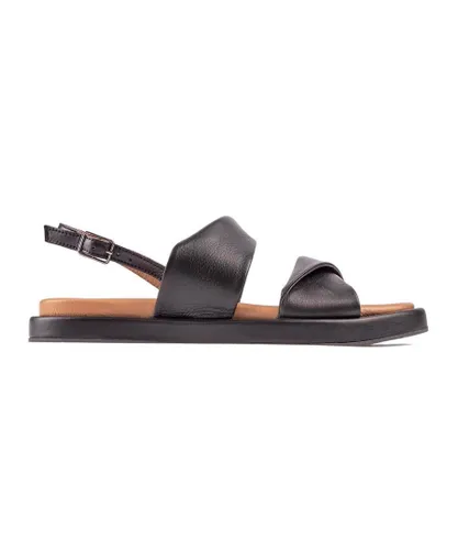 Sole Womens Nika Ankle Strap Sandals - Black
