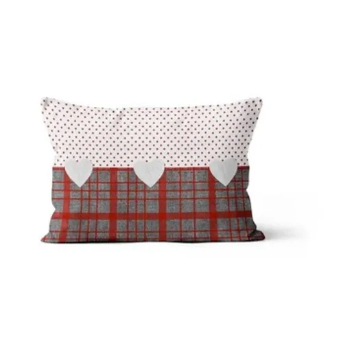 Soleil D'Ocre  LOVE  's Pillows in Red