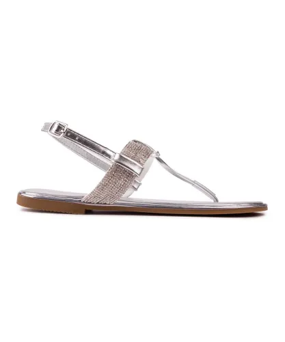 Solesister Womens Lupe Sandals - Metallic