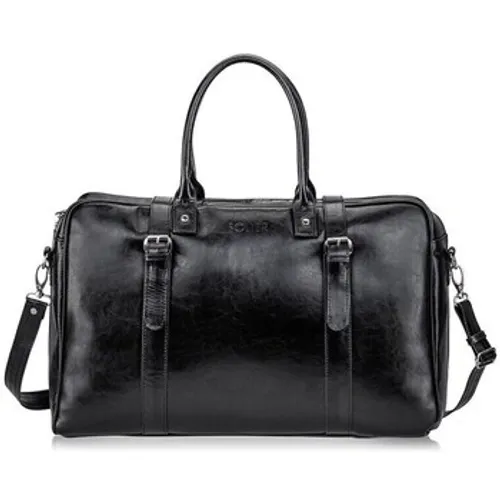 Solier  04  men's Travel bag in Black