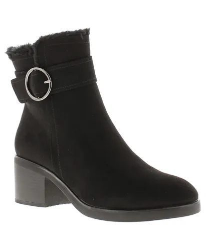 s.Oliver S Oliver Womens Ankle Boots Microfibre UP Zip Fastening black