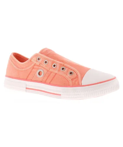 s.Oliver S Oliver Womens Pumps Plimsolls Trainers Style Slip On salmon - Pink