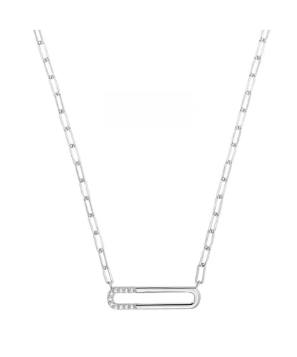 s.Oliver Womens Necklace for ladies, 925 Sterling silver, zirconia synth. Silver (archived) - One Size