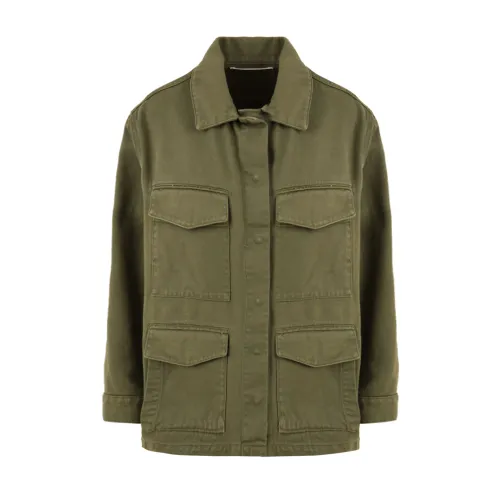 Solotre , Military Jackets for Women ,Green female, Sizes: