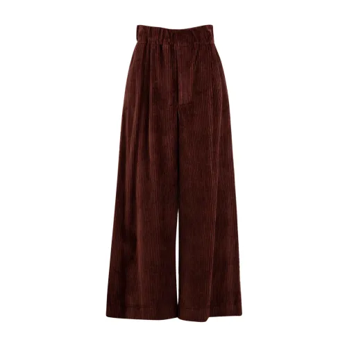Solotre , Purple Trousers for Women ,Purple female, Sizes: