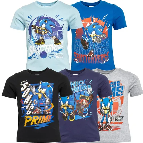 Sonic Boys Prime Five Pack T-Shirts Multi