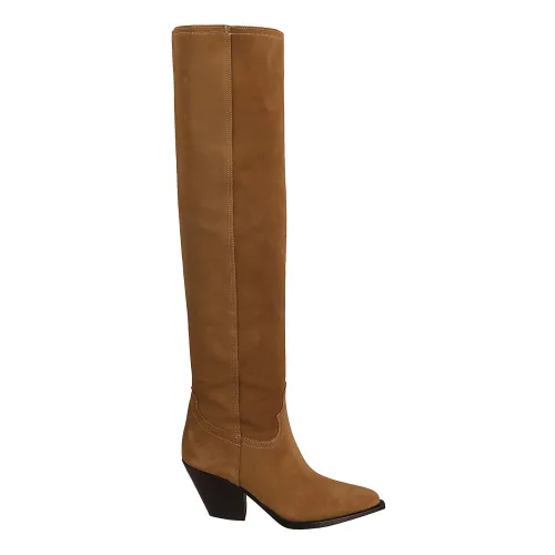 Sonora , Camel Brown Suede Boots ,Brown female, Sizes: