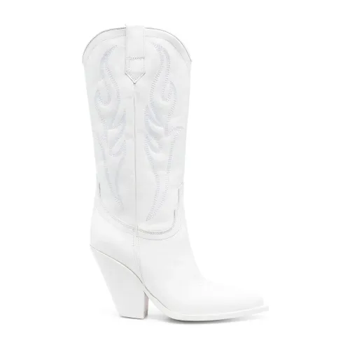 Sonora , Women's Shoes Ankle Boots White Ss22 ,White female, Sizes: