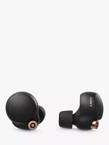 Sony WF-1000XM4 Noise Cancelling True Wireless Bluetooth Sweat & Weather-Resistant In-Ear Headphones with Mic/Remote - Black - Unisex