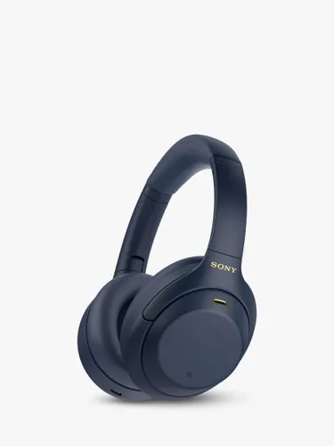 Sony WH-1000XM4 Noise Cancelling Wireless Bluetooth NFC High Resolution Audio Over-Ear Headphones with Mic/Remote - Midnight Blue - Unisex