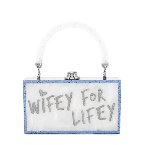 Sophia Webster Cleo Wifey for Lifey Bag - White