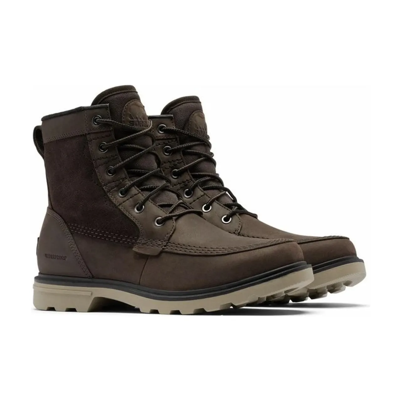 Sorel , carson storm wp booties ,Brown male, Sizes: