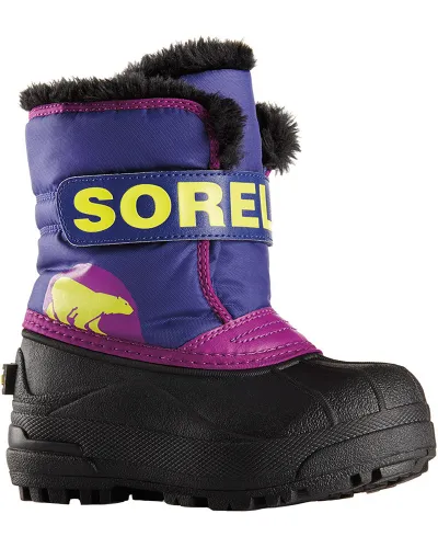 Sorel Snow Commander Toddler Snow Boots - Grape Juice/Bright Plum
