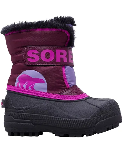 Sorel Snow Commander Toddler Snow Boots - Purple Dahlia/Paisley Purple