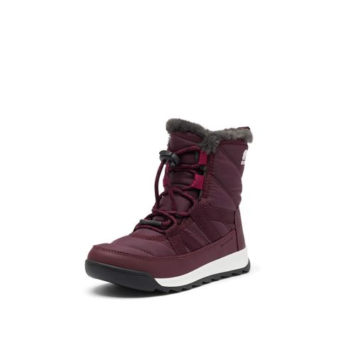 Sorel Unisex Winter Boots, YOUTH WHITNEY II SHORT LACE WP, Purple (Epic Plum)
