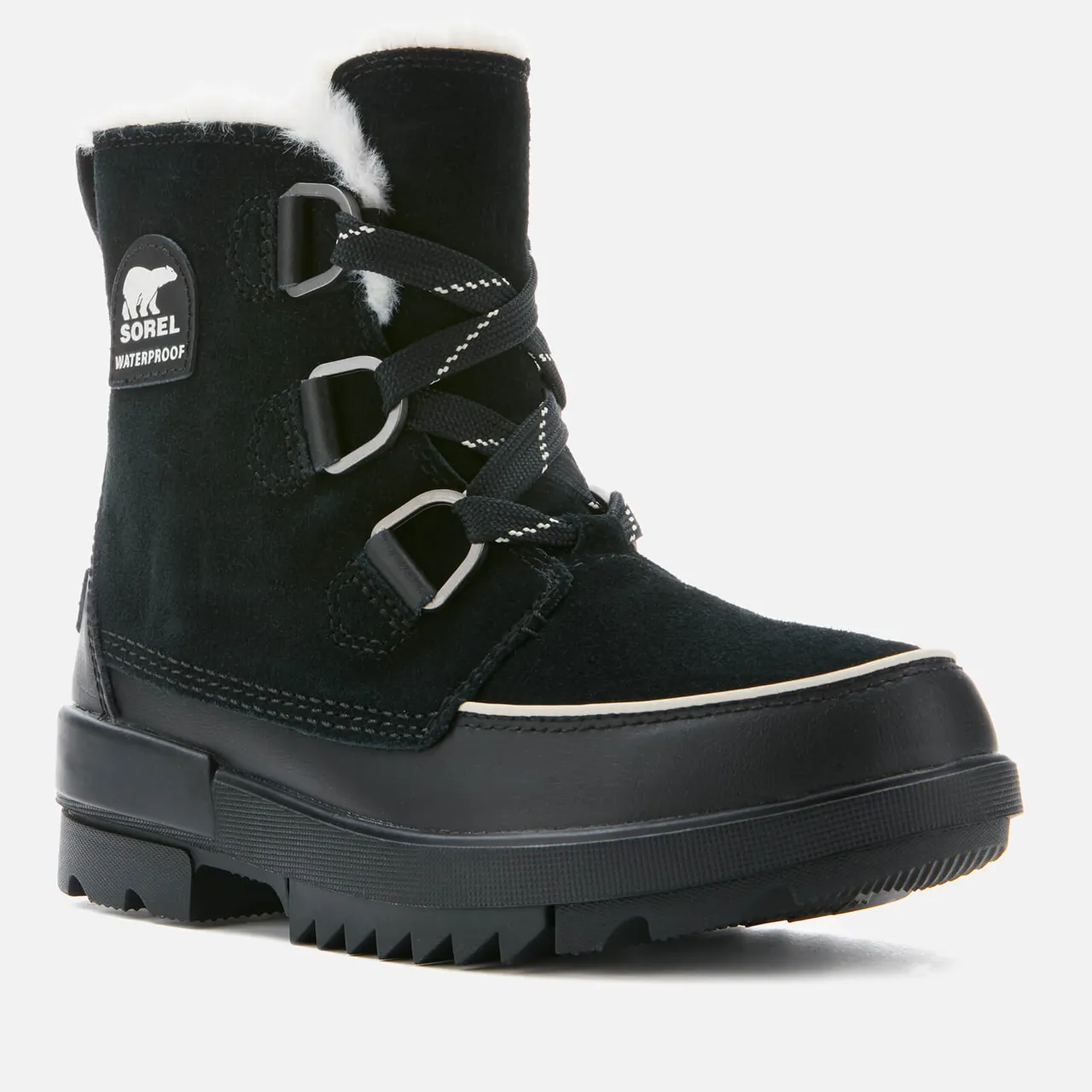 Sorel Women's Torino Waterproof Suede Hiking Style Boots - Black - UK