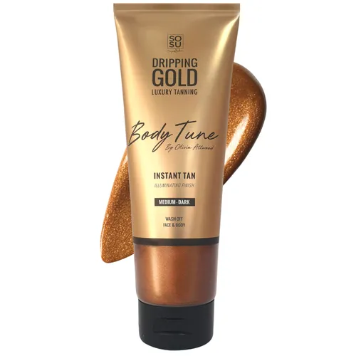 SOSU Dripping Gold Bodytune Shimmer 125ml (Various Colours) - Medium-Dark