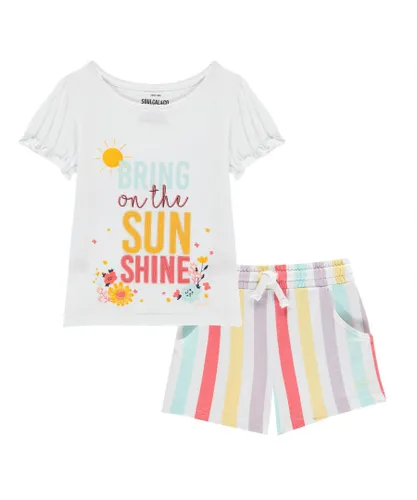 Soulcal Girls T-Shirt & Shorts Set - Multicolour