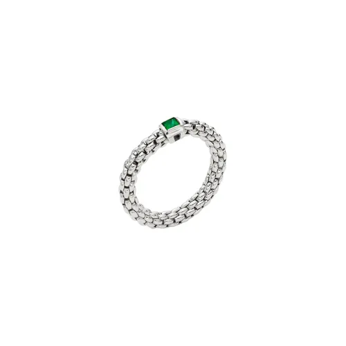 Souls 18ct White Gold Green Emerald Ring - Small