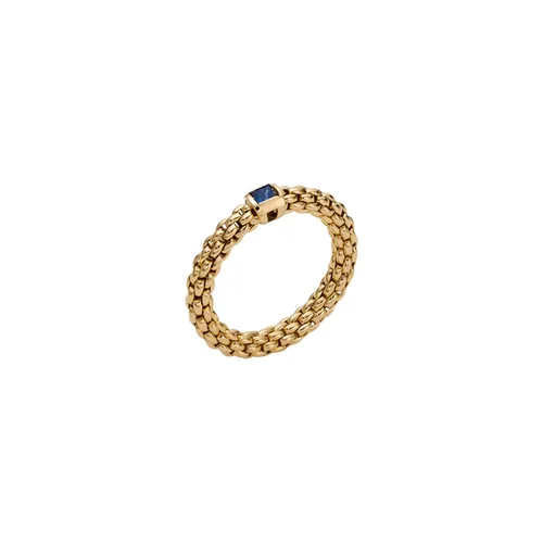 Souls 18ct Yellow Gold Blue Sapphire Ring - Medium