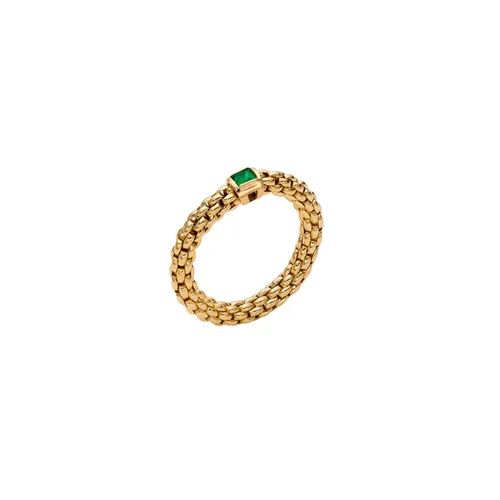 Souls 18ct Yellow Gold Green Emerald Ring - Medium