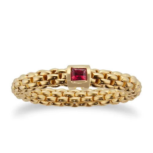 Souls 18ct Yellow GoldRed Ruby Ring - Small