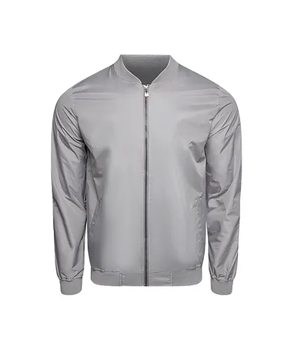 Soulstar Mens Lightweight Bomber Jacket for Men - Grey