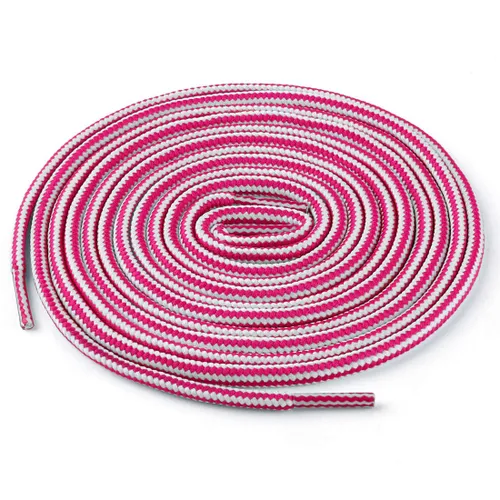 sourcing map 3 Pairs Round Rope Dual Colored Striped 1/5