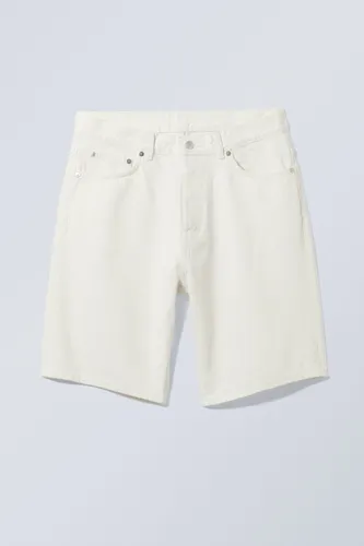 Space Denim Shorts - White