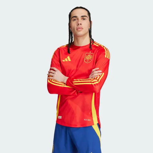 Spain 24 Long Sleeve Home Authentic Jersey