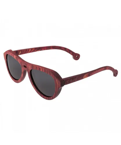 Spectrum Unisex Keaulana Wood Polarized Sunglasses - Black/Red - One