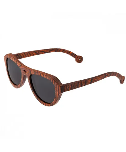 Spectrum Unisex Stroud Wood Polarized Sunglasses - Black NA - One